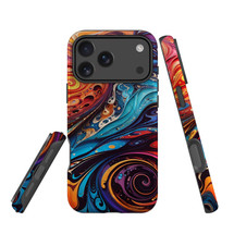 For Apple iPhone 18 Pro Case, MagSafe Compatible Protective Cover, Swirling Paint | iCoverLover Australia