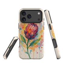 For Apple iPhone 18 Pro Case, MagSafe Compatible Protective Cover, Watercolour Flower | iCoverLover Australia