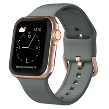Olive Silicone Strap for Apple Watch Series 12 46-mm | iCoverLover
