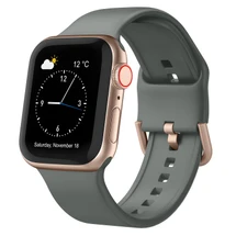 Olive Silicone Strap for Apple Watch Series 12 42-mm | iCoverLover