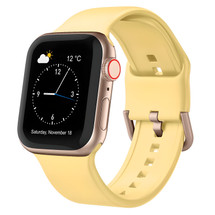 Yellow Silicone Strap for Apple Watch Series 12 42-mm | iCoverLover