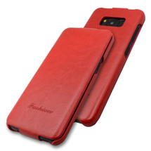 Samsung Galaxy S8 Plus Case Red Fashion Vertical Flip PU Leather Cover With Enhanced Anti Slip Grip And Scratch-Resistance | PU Leather Samsung Galaxy S8 PLUS Vertical Flip Cases | PU Leather Samsung Galaxy S8 PLUS Vertical Flip Covers | iCoverLover
