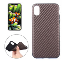 Brown Carbon Fiber Textured iPhone XS & X Case | Protective iPhone XS & X Cases | Protective iPhone XS & X Covers | iCoverLover