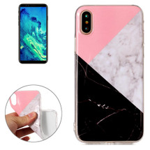 Pink Black Marble iPhone XS & X Back Case | Protective iPhone XS & X Covers | Protective iPhone XS & X Cases | iCoverLover