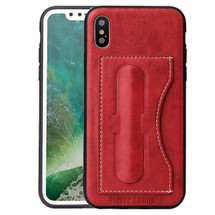iPhone XS & X Case Red Fierre Shann Luxury PU Leather Back Case with 1 Card Slot, Shock Absorbent, and Anti-Scratch | Leather iPhone XS & X Cases | Leather iPhone XS & X Covers | iCoverLover