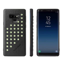 Samsung Galaxy Note 9 Case Black Modish Leather Back Shell Cover | Leather Samsung Galaxy Note 9 Covers | Leather Samsung Galaxy Note 9 Cases | iCoverLover