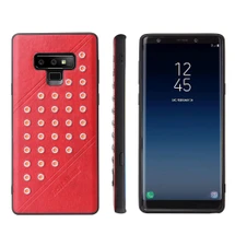 Samsung Galaxy Note 9 Case Red Modish Leather Back Shell Cover | Leather Samsung Galaxy Note 9 Covers | Leather Samsung Galaxy Note 9 Cases | iCoverLover