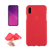 iPhone XS & X Case Red Frosted Solid Colour Soft TPU Shockproof Back Shell Cover | Protective Apple iPhone XS & X Covers | Protective Apple iPhone XS & X Cases | iCoverLover
