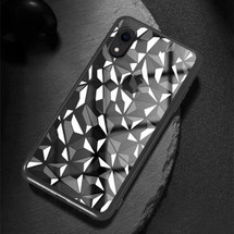 iPhone XR Case Black Diamond Textured Electroplating TPU Back Shell Cover | Protective Apple iPhone XR Covers | Protective Apple iPhone XR Cases | iCoverLover