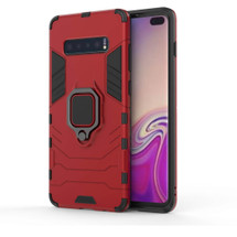 Samsung Galaxy S10 Plus Case Red Protective PC and TPU Back Shell with Magnetic Ring Holder and Shockproof Material | Protective Samsung Galaxy S10 Plus Covers | Protective Samsung Galaxy S10 Plus Cases | iCoverLover