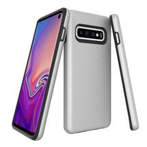 Samsung Galaxy S10 Case Silver Ultra Thin Shockproof PC+TPU Armour Back Cover | Armor Samsung Galaxy S10 Covers | Armor Samsung Galaxy S10 Cases | iCoverLover