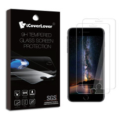 iCoverLover  [2-Pack] iPhone 8, 7, 6s & 6 Tempered Glass Screen Protector | Protective iPhone 8, 7, 6s & 6 Screen Protectors | Strong iPhone 8, 7, 6s & 6 Glass Screen Protector | iCoverLover