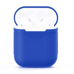For Apple Airpods 1 & 2 Storage Bag Peacock Blue Silicone Protective Box with Impact-resistant, Scratch-proof and Antiloss | AirPods Accessories | iCoverLover