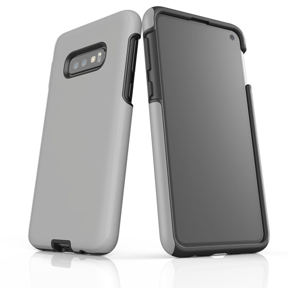 Samsung Galaxy S10e Case, Armour Tough Protective Cover, Grey