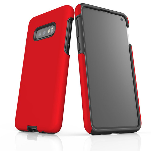 Samsung Galaxy S10e Case, Armour Tough Protective Cover, Red