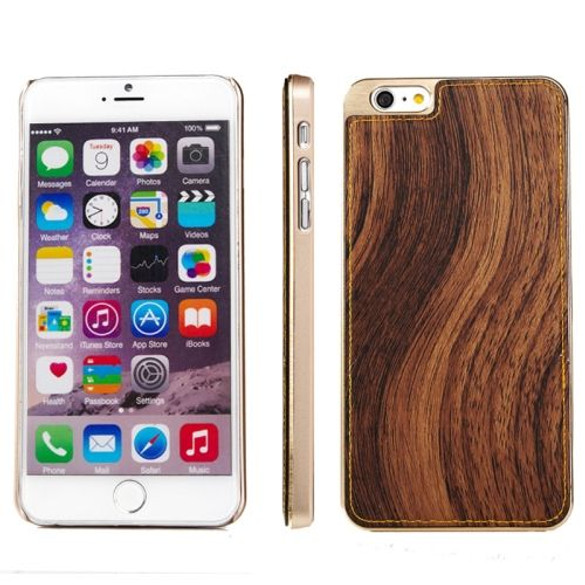 Brown Wood Texture Metal iPhone 6 & 6S Case | iPhone 6 & 6S Cases Australia | Metallic iPhone 6 & 6S Cases | iCoverLover