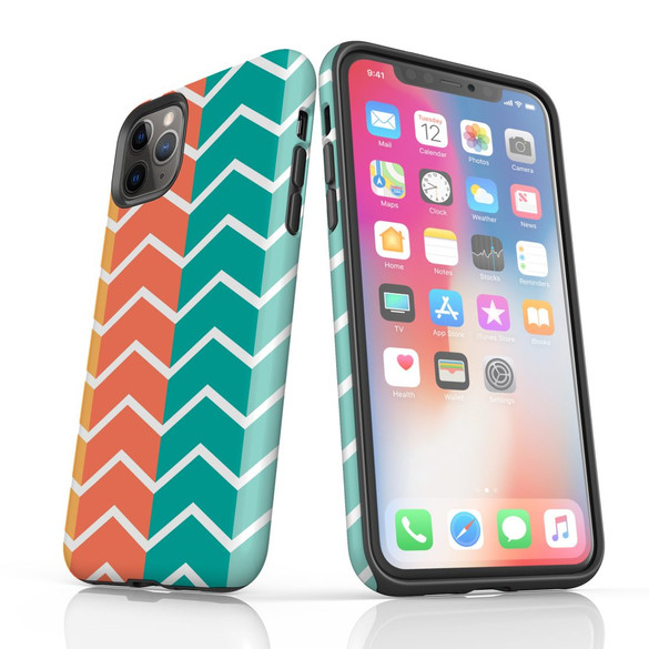 For iPhone 11 Pro Max, 11 Pro, 11, XS Max, XS, X, XR, 8, 7, 6 Plus, Se, 5S, 5 Protective Case, Zigzag Colorful | Protective Cases | iCoverLover.com.au