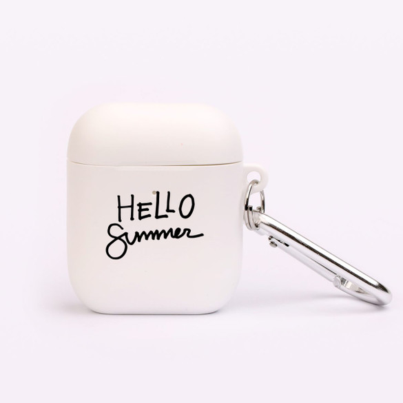 AirPods 1 & 2 Case, Protective TPU Box with Hook, Hello Summer | iCoverLover Australia