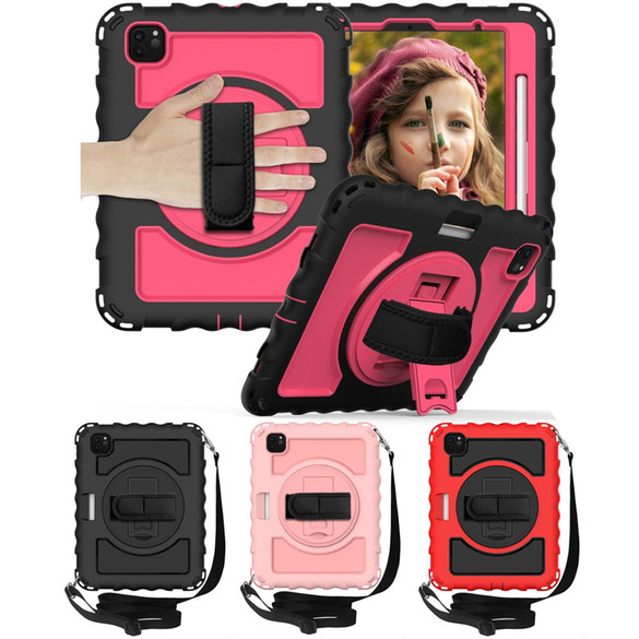 For iPad Air 4 10.9in (2020) Case, 360 Rotating Cover, Pencil Holder, Stand, Shoulder & Hand Strap | iCoverLover.com.au