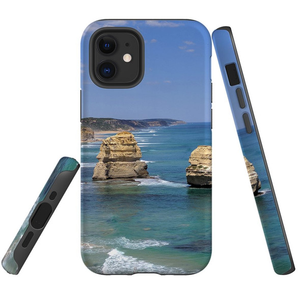 For iPhone 14 Pro Max/14 Pro/14 Plus/14, 13 Pro Max/13 Pro/13 Protective Back Case, Famous Rocks | Shockproof Cases | iCoverLover.com.au