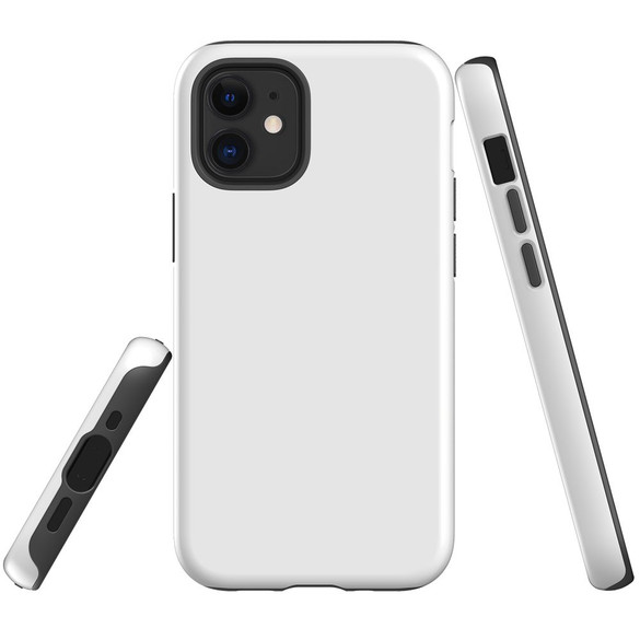 For iPhone 14 Pro Max/14 Pro/14 Plus/14, 13 Pro Max/13 Pro/13 & Older Case, Protective Back Cover, White | Shockproof Cases | iCoverLover.com.au