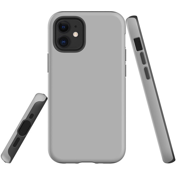 For iPhone 14 Pro Max, 14 Pro, 14 Plus, 14, 13 Pro Max, 13 Pro, 13 & Older Case, Protective Back Cover, Grey | Protective Cases | iCoverLover.com.au