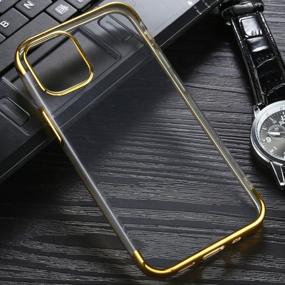 For iPhone 12 Pro Max, 12 mini Case Electroplated TPU Protective Soft Cover, Gold | iCoverLover.com.au