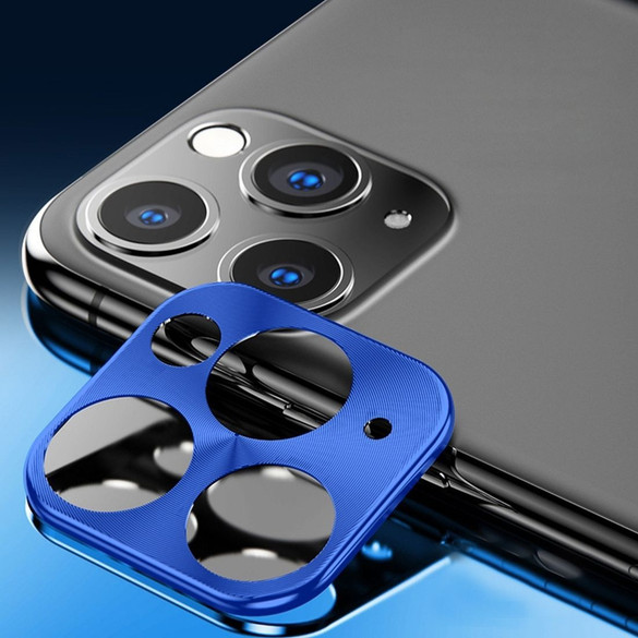 Rear Camera For iPhone 11 Pro Max / 11 Pro Metal Lens Protection Cover Dark Blue