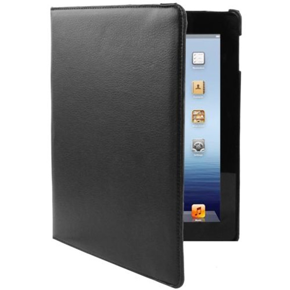 Black Rotatable Leather Smart Function iPad 2 / iPad 3 / iPad 4 Case | Fashion iPad Cases | iPad Covers | iCoverLover