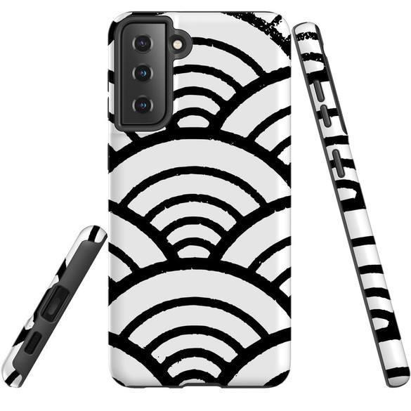 For Samsung Galaxy S23 Ultra, S23+ Plus, S23, S22 Ultra, S22+, S22, S21 Case, Protective Cover, Japanese Folk Waves | Protective Cases | iCoverLover.com.au