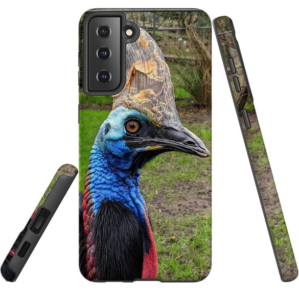 For Samsung Galaxy S22 Ultra/S22+ Plus/S22,S21 Ultra/S21+/S21 FE/S21 Case, Protective Cover, Cassowary | iCoverLover.com.au | Phone Cases