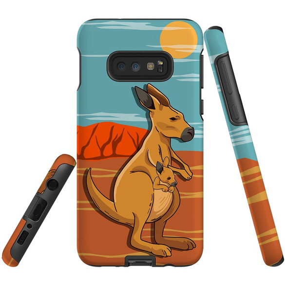 For Samsung Galaxy S10e Case Tough Protective Cover Lovely Kangaroos