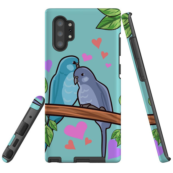 Protective Samsung Galaxy Note Series Case, Tough Back Cover, Birds In Love | iCoverLover Australia