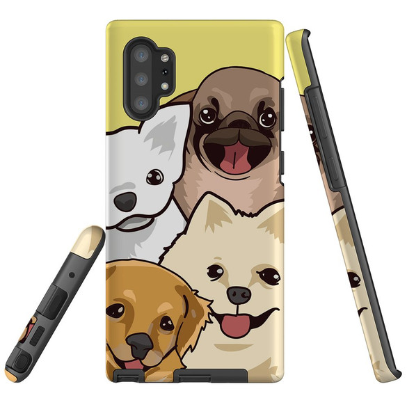 For Samsung Galaxy Note 20 Ultra, 20, Note 10+ Plus, 10, Note 9 Case, Tough Protective Cover, Cute Puppies | Protective Cases | iCoverLover.com.au