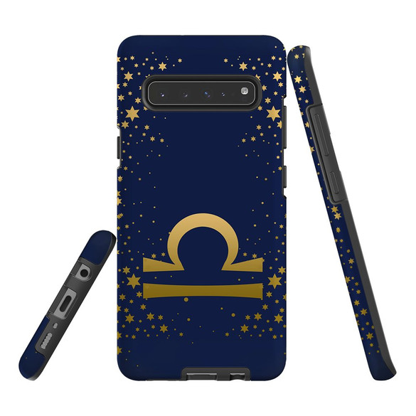 For Samsung Galaxy S21 Ultra/S21+ Plus/S21,S20 Ultra/S20+/S20,S10 5G, S10+/S10/S10e, S9+/S9 Case, Tough Protective Back Cover, Libra Sign | Protective Cases | iCoverLover.com.au