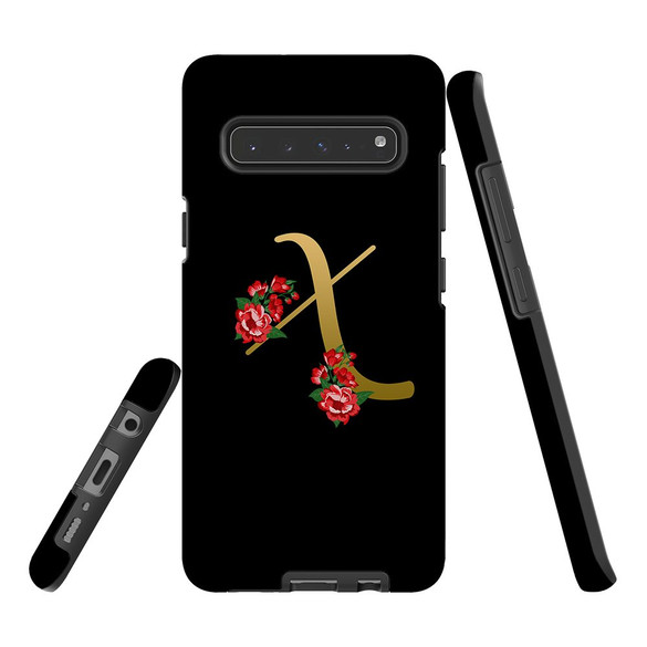 For Samsung Galaxy S21 Ultra/S21+ Plus/S21,S20 Ultra/S20+/S20,S10 5G, S10+/S10/S10e, S9+/S9 Case, Tough Protective Back Cover, Embellished Letter X | Protective Cases | iCoverLover.com.au