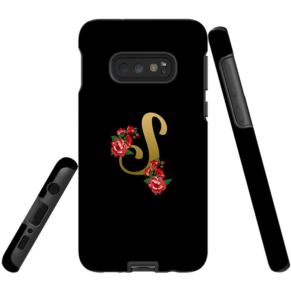 For Samsung Galaxy S10e Case, Tough Protective Back Cover, Embellished Letter S | Protective Cases | iCoverLover.com.au