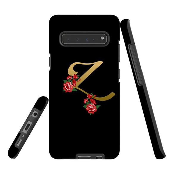 For Samsung Galaxy S21 Ultra/S21+ Plus/S21,S20 Ultra/S20+/S20,S10 5G, S10+/S10/S10e, S9+/S9 Case, Tough Protective Back Cover, Embellished Letter Z | Protective Cases | iCoverLover.com.au