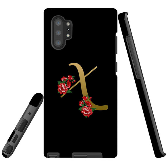 For Samsung Galaxy Note 20 Ultra, Note 20, Note 10+ Plus, Note 9 Case, Tough Protective Back Cover, Embellished Letter X | Protective Cases | iCoverLover.com.au