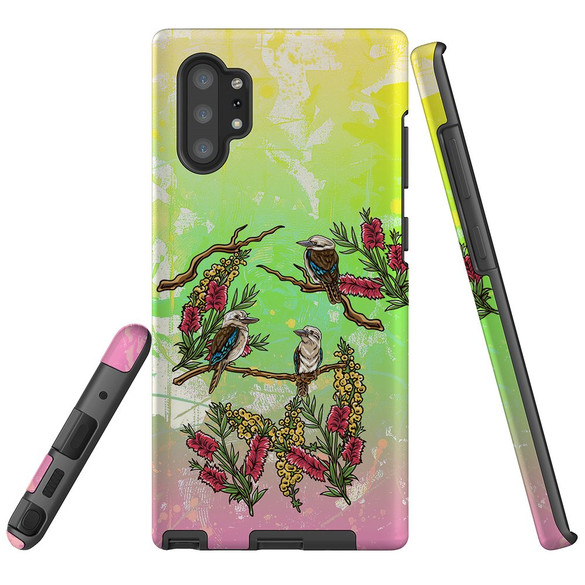 For Samsung Galaxy Note 20 Ultra, Note 20, Note 10+ Plus, Note 9 Case, Tough Protective Back Cover, Kookaburras | Protective Cases | iCoverLover.com.au