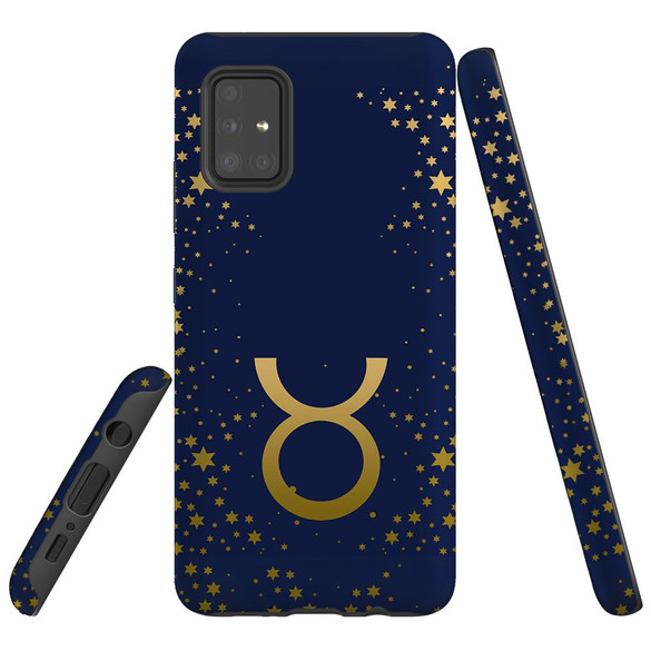 For Samsung Galaxy A51 5G/4G, A71 5G/4G, A90 5G Case, Tough Protective Back Cover, Taurus Sign | Protective Cases | iCoverLover.com.au