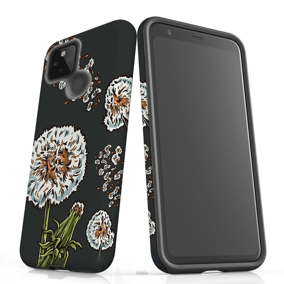 For Google Pixel 5 Case, Tough Protective Back Cover, Dandelion Flowers | Protective Cases | iCoverLover.com.au
