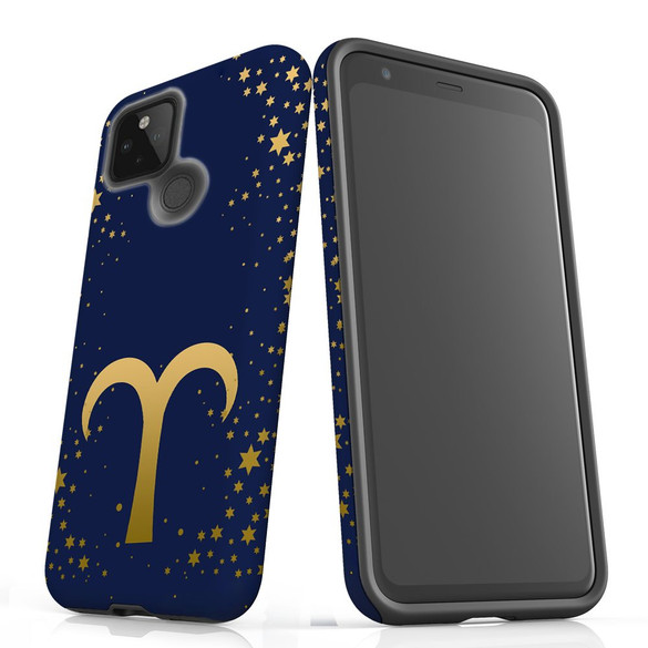 For Google Pixel 5 Case, Tough Protective Back Cover, Aries Sign | Protective Cases | iCoverLover.com.au