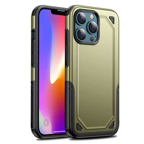 For iPhone 13 Pro Max, 13, 13 Pro, 13 mini Case, Armour Shockproof Rugged Protective Cover, Olive Green | Plastic Cases | iCoverLover.com.au