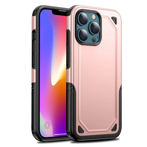 For iPhone 13 Pro Max, 13, 13 Pro, 13 mini Case, Armour Shockproof Rugged Protective Cover, Rose Gold | Plastic Cases | iCoverLover.com.au