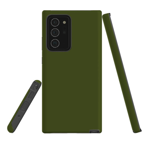 For Samsung Galaxy Note 20 Ultra, Note 20, Note 10+ Plus, Note 9 Case, Protective Back Cover, Army Green | Protective Cases | iCoverLover.com.au