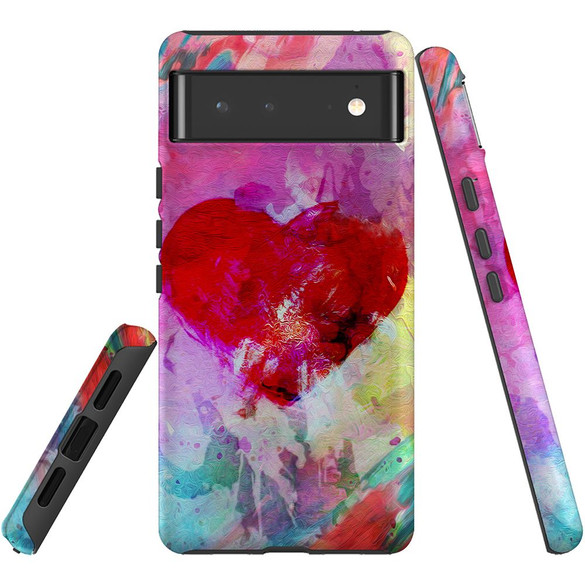 For Google Pixel Case, Protective Cover, Heart Painting | Phone Cases | iCoverLover Australia