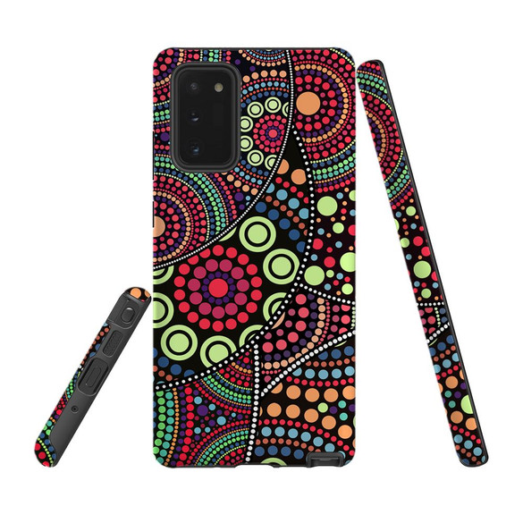 For Samsung Galaxy Note 20 Ultra, Note 20, Note 10+ Plus, Note 9 Case, Tough Protective Cover, Dotted Abstract Painting | Protective Cases | iCoverLover.com.au
