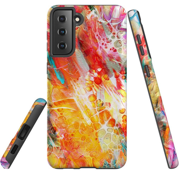 For Samsung Galaxy S23 Ultra, S23+ Plus, S23, S22 Ultra, S22+, S22, S10 5G Case, Protective Cover, Flowing Colours | Protective Cases | iCoverLover.com.au