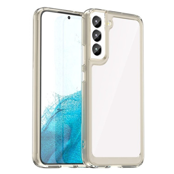For Samsung Galaxy S23 Ultra, S23+ Plus, S23 Case, Protective Acrylic+TPU Cover,  Clear Grey | Back Covers | iCoverLover.com.au